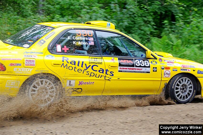 Kevin Allen / Liz Cordara Subaru Impreza on SS1, Steamboat I.