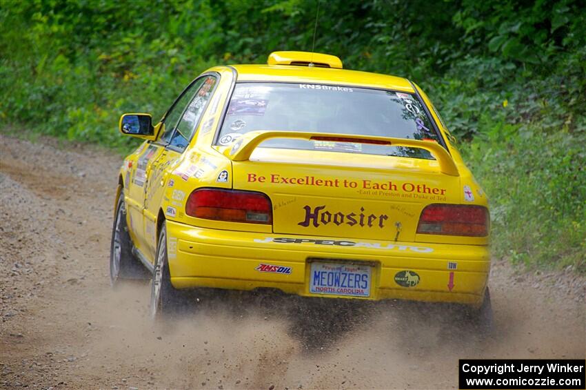 Kevin Allen / Liz Cordara Subaru Impreza on SS1, Steamboat I.