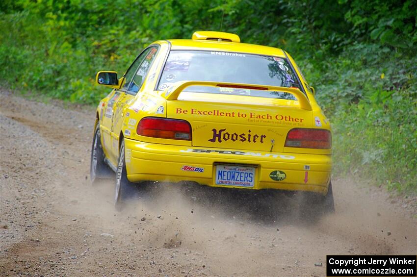 Kevin Allen / Liz Cordara Subaru Impreza on SS1, Steamboat I.