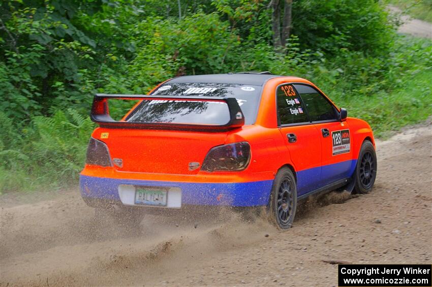 Mike Engle / Morgan Engle Subaru WRX on SS1, Steamboat I.