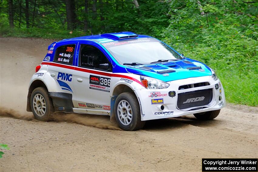 Brad Morris / Michael Hordijk Mitsubishi Mirage on SS1, Steamboat I.