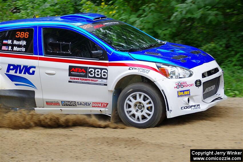 Brad Morris / Michael Hordijk Mitsubishi Mirage on SS1, Steamboat I.