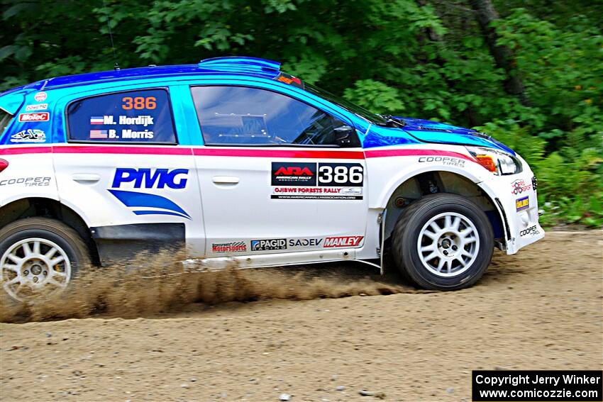 Brad Morris / Michael Hordijk Mitsubishi Mirage on SS1, Steamboat I.