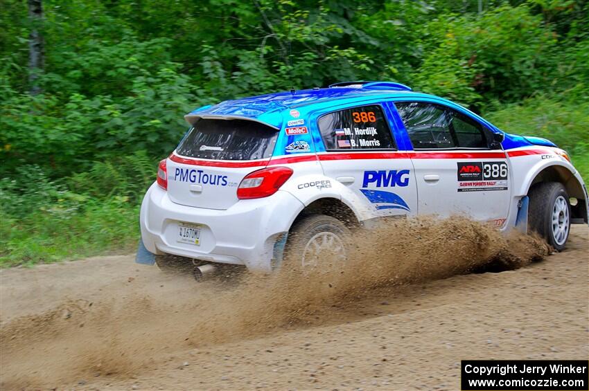 Brad Morris / Michael Hordijk Mitsubishi Mirage on SS1, Steamboat I.