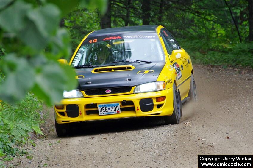 Steve Gingras / Katie Gingras Subaru Impreza on SS1, Steamboat I.