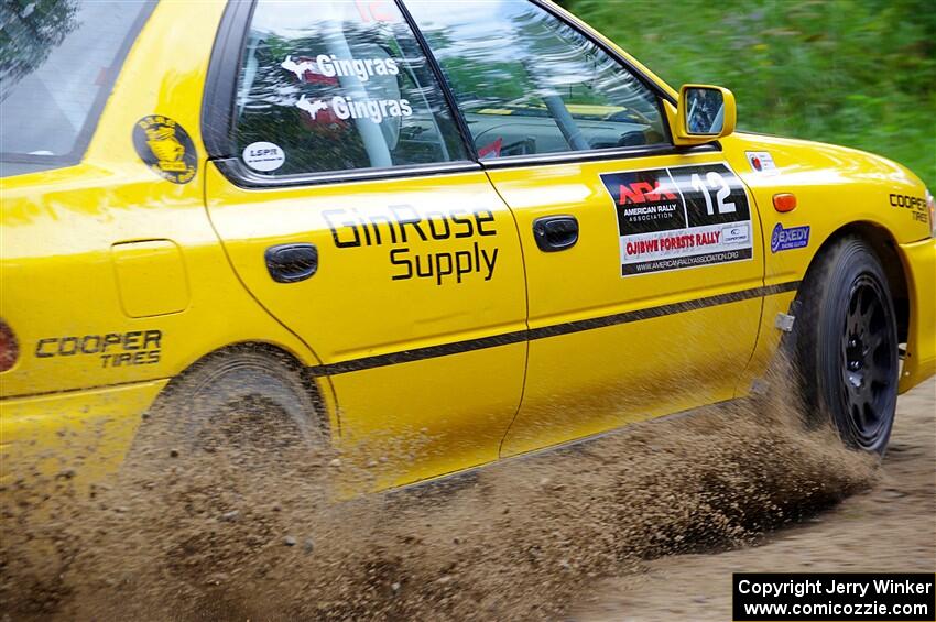 Steve Gingras / Katie Gingras Subaru Impreza on SS1, Steamboat I.