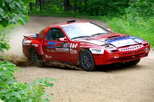 Al Dantes, Jr. / Andrew Sims Mazda RX-7 LS on SS1, Steamboat I.