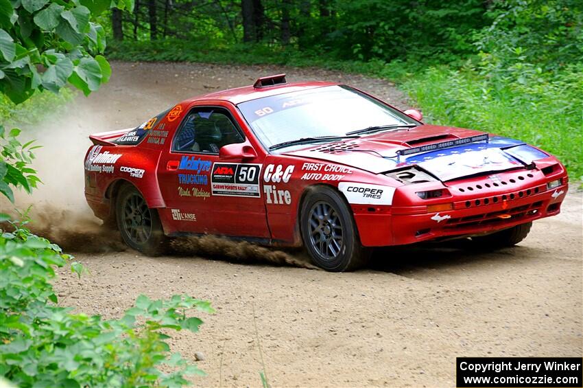 Al Dantes, Jr. / Andrew Sims Mazda RX-7 LS on SS1, Steamboat I.