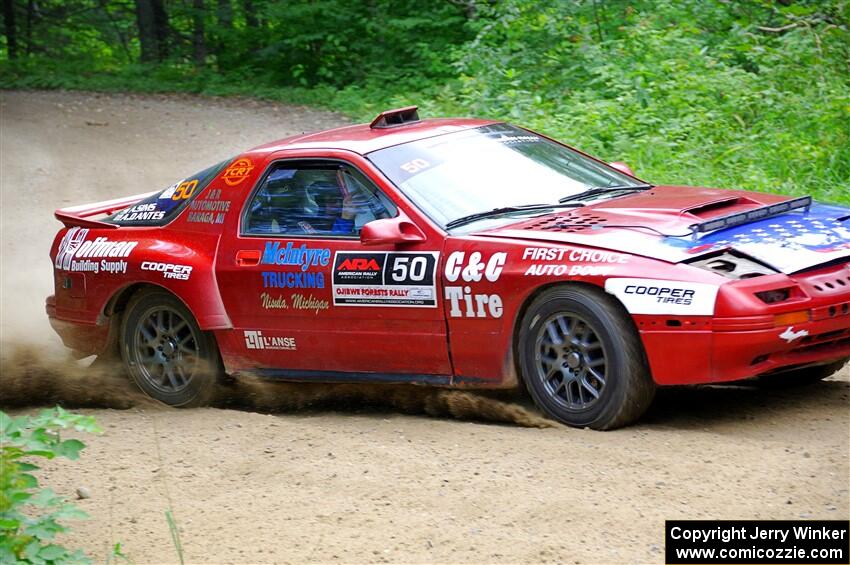 Al Dantes, Jr. / Andrew Sims Mazda RX-7 LS on SS1, Steamboat I.