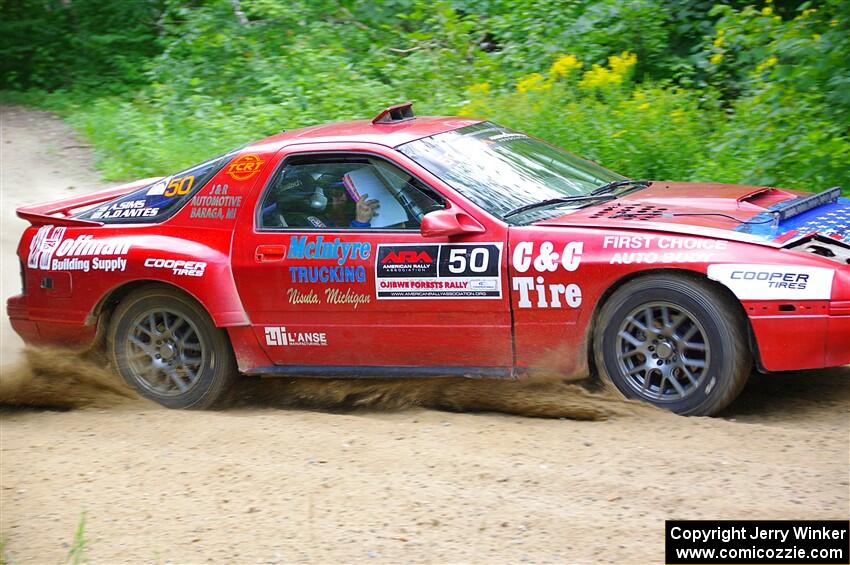 Al Dantes, Jr. / Andrew Sims Mazda RX-7 LS on SS1, Steamboat I.