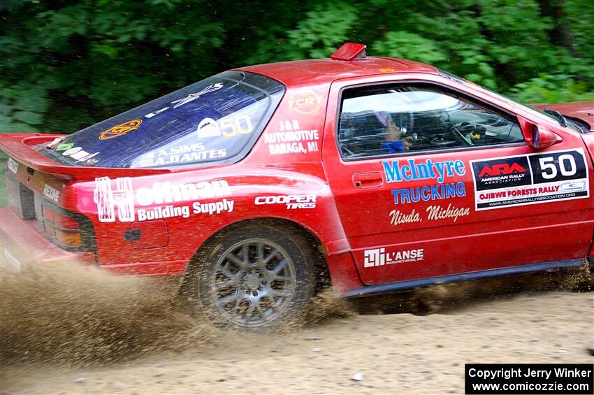 Al Dantes, Jr. / Andrew Sims Mazda RX-7 LS on SS1, Steamboat I.