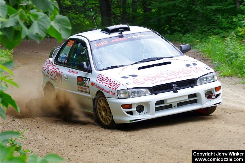 Chuck Surdyke / Cameron Carr Subaru Impreza on SS1, Steamboat I.