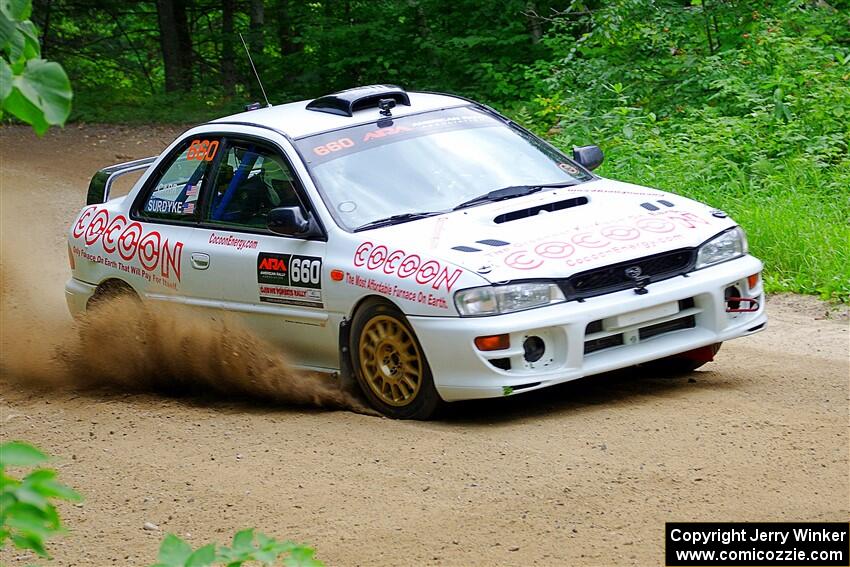 Chuck Surdyke / Cameron Carr Subaru Impreza on SS1, Steamboat I.