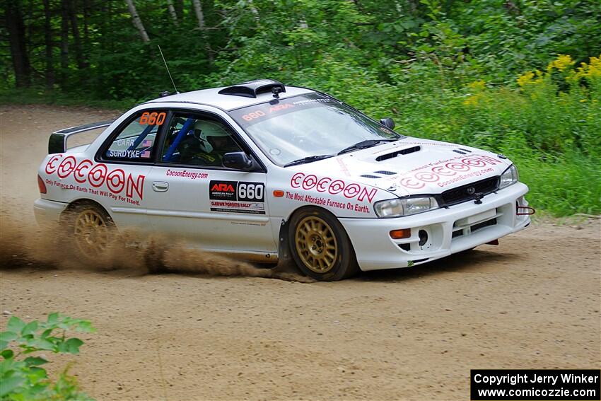 Chuck Surdyke / Cameron Carr Subaru Impreza on SS1, Steamboat I.