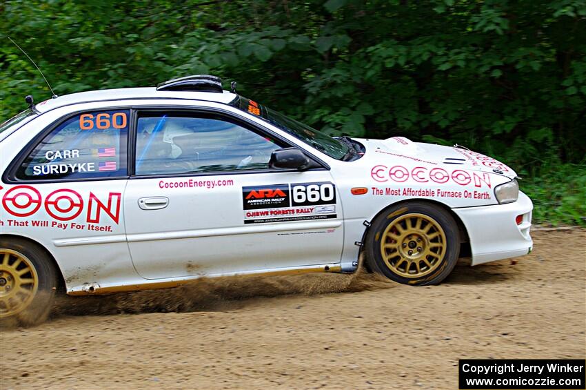 Chuck Surdyke / Cameron Carr Subaru Impreza on SS1, Steamboat I.