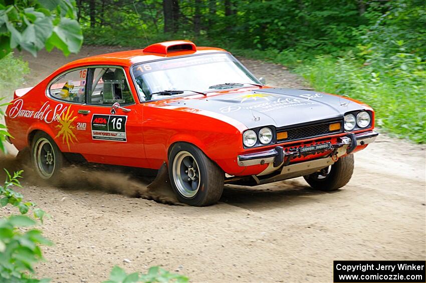 Mike Hurst / Jeremy Wimpey Ford Capri on SS1, Steamboat I.