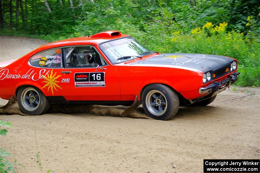 Mike Hurst / Jeremy Wimpey Ford Capri on SS1, Steamboat I.