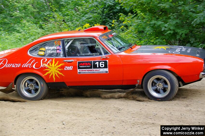 Mike Hurst / Jeremy Wimpey Ford Capri on SS1, Steamboat I.