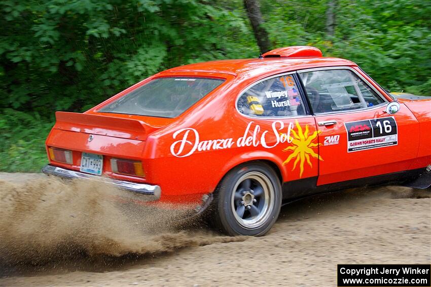 Mike Hurst / Jeremy Wimpey Ford Capri on SS1, Steamboat I.