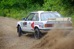 Shanti Witt / Bailey Miller BMW 325is on SS1, Steamboat I.