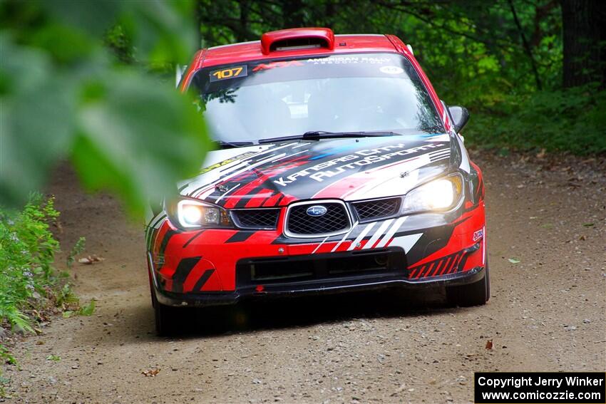 Dan Colburn / Cameron Case Subaru Impreza on SS1, Steamboat I.