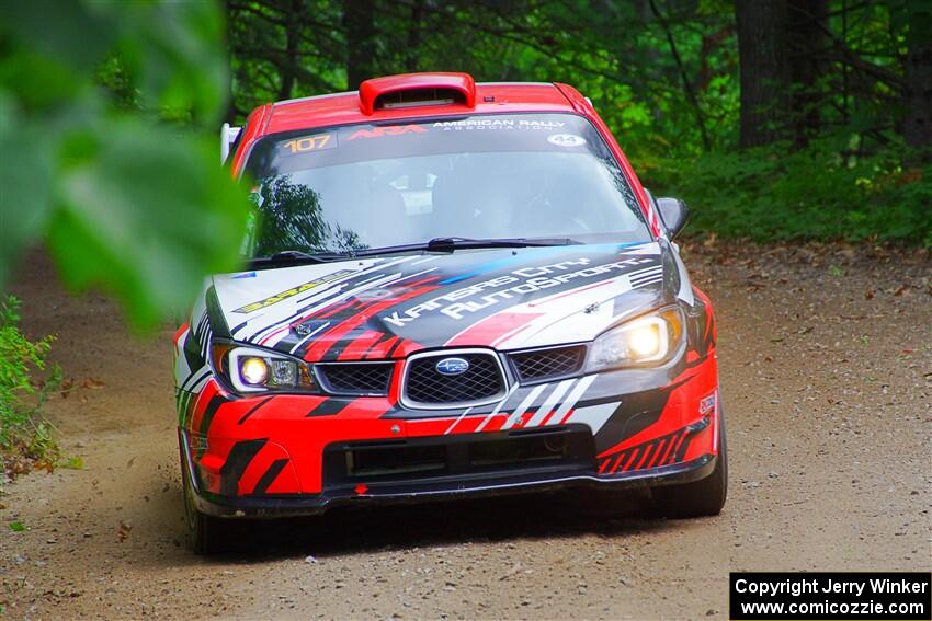 Dan Colburn / Cameron Case Subaru Impreza on SS1, Steamboat I.