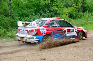 Dan Colburn / Cameron Case Subaru Impreza on SS1, Steamboat I.