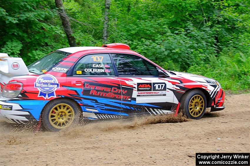 Dan Colburn / Cameron Case Subaru Impreza on SS1, Steamboat I.