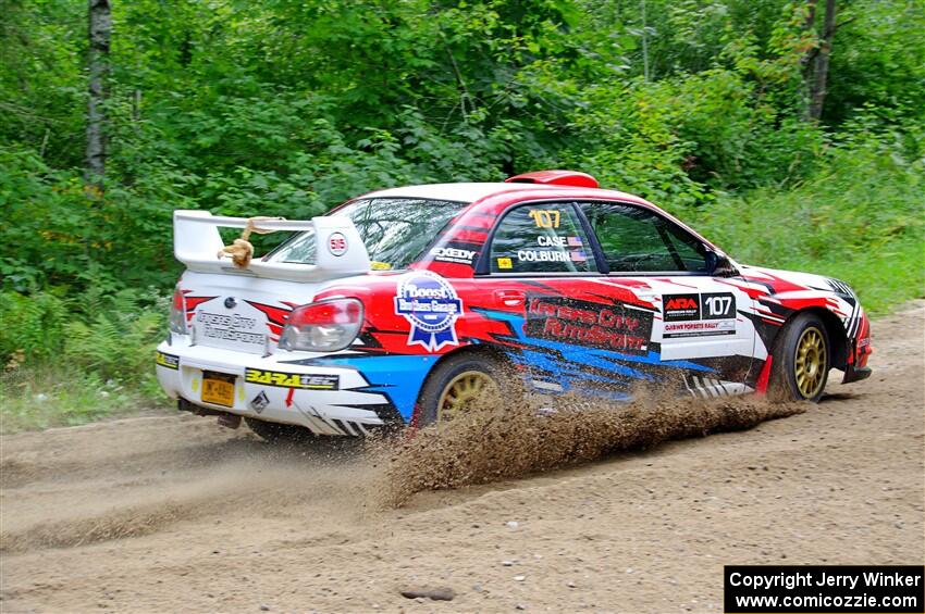 Dan Colburn / Cameron Case Subaru Impreza on SS1, Steamboat I.