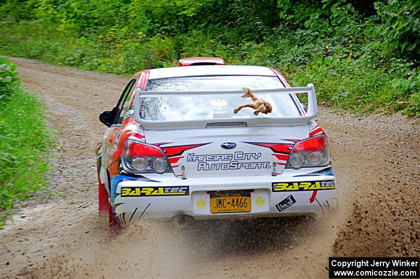 Dan Colburn / Cameron Case Subaru Impreza on SS1, Steamboat I.