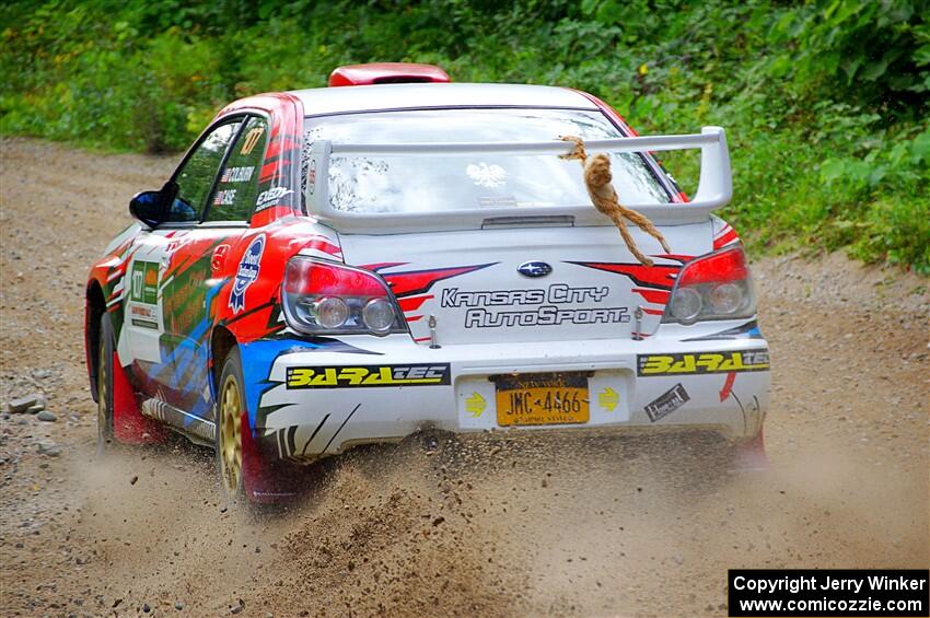 Dan Colburn / Cameron Case Subaru Impreza on SS1, Steamboat I.