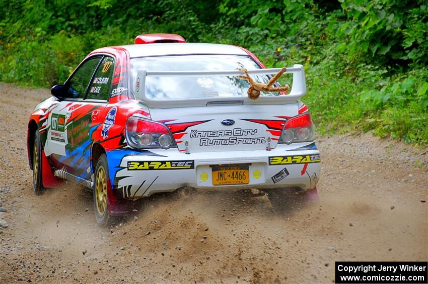 Dan Colburn / Cameron Case Subaru Impreza on SS1, Steamboat I.