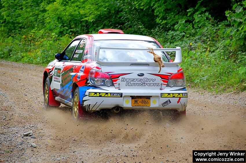 Dan Colburn / Cameron Case Subaru Impreza on SS1, Steamboat I.