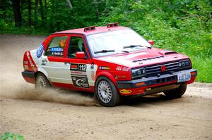 Adam Hardin / Eric Schlee VW Jetta GLI on SS1, Steamboat I.