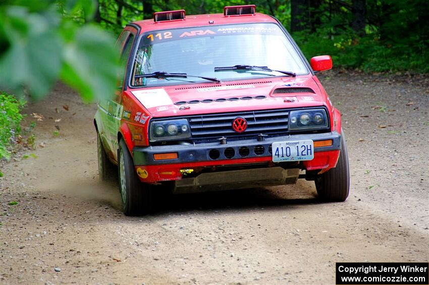 Adam Hardin / Eric Schlee VW Jetta GLI on SS1, Steamboat I.