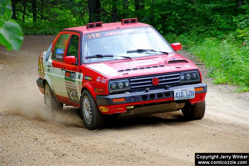 Adam Hardin / Eric Schlee VW Jetta GLI on SS1, Steamboat I.