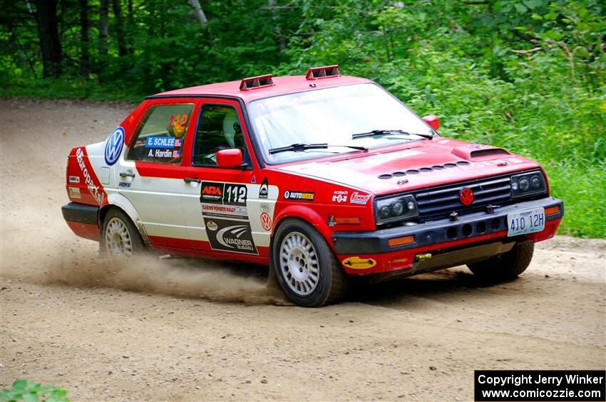 Adam Hardin / Eric Schlee VW Jetta GLI on SS1, Steamboat I.