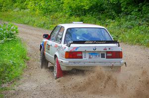 Calvin Cooper / Kelsey Stephens BMW 318is on SS1, Steamboat I.