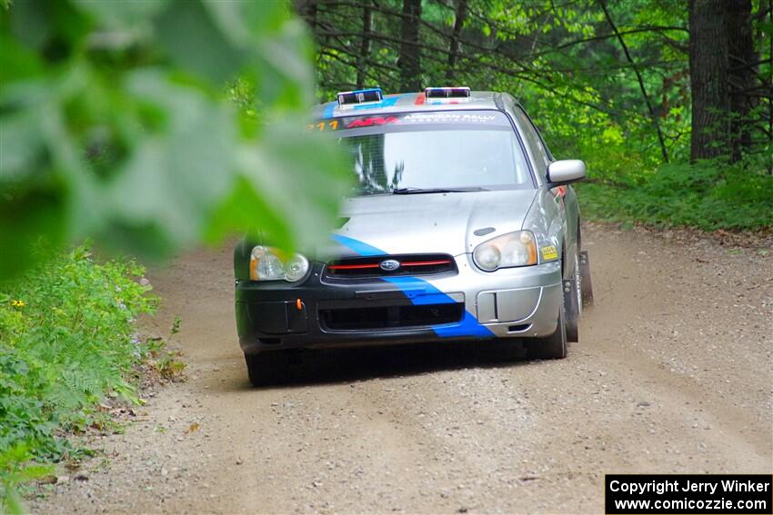 Andrew Dustman / Jake Ringger Subaru WRX on SS1, Steamboat I.