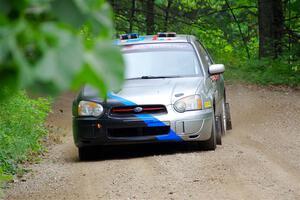 Andrew Dustman / Jake Ringger Subaru WRX on SS1, Steamboat I.