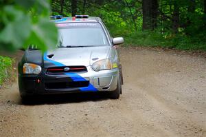 Andrew Dustman / Jake Ringger Subaru WRX on SS1, Steamboat I.