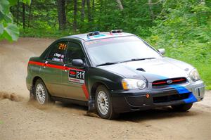 Andrew Dustman / Jake Ringger Subaru WRX on SS1, Steamboat I.