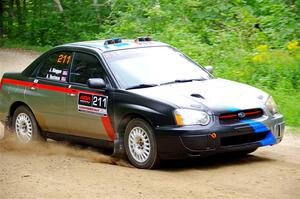 Andrew Dustman / Jake Ringger Subaru WRX on SS1, Steamboat I.