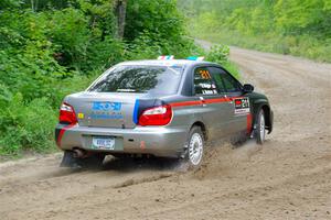 Andrew Dustman / Jake Ringger Subaru WRX on SS1, Steamboat I.