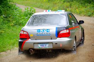 Andrew Dustman / Jake Ringger Subaru WRX on SS1, Steamboat I.