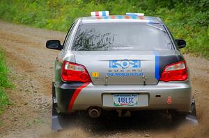 Andrew Dustman / Jake Ringger Subaru WRX on SS1, Steamboat I.