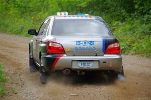 Andrew Dustman / Jake Ringger Subaru WRX on SS1, Steamboat I.