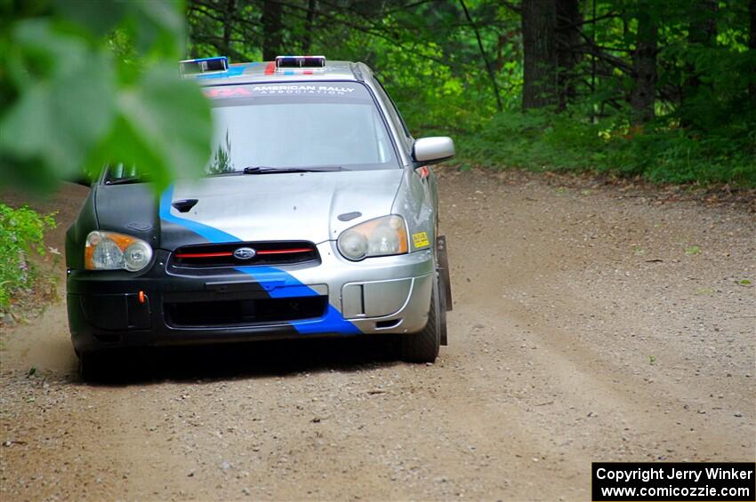 Andrew Dustman / Jake Ringger Subaru WRX on SS1, Steamboat I.