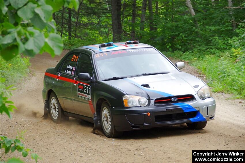 Andrew Dustman / Jake Ringger Subaru WRX on SS1, Steamboat I.