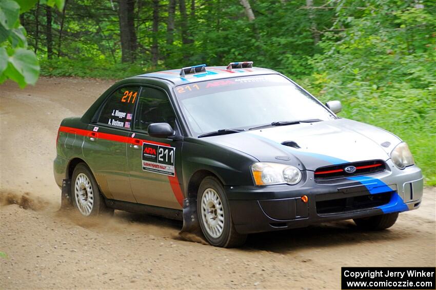 Andrew Dustman / Jake Ringger Subaru WRX on SS1, Steamboat I.